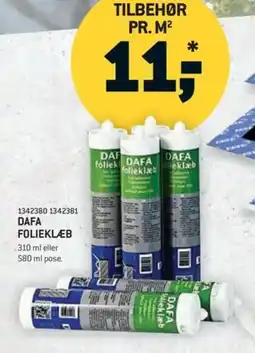 XL-BYG Dafa folieklæb tilbud