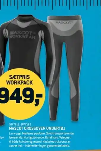 XL-BYG Mascot crossover undertøj tilbud