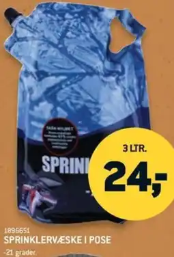 XL-BYG Sprinklervæske i pose tilbud