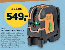 XL-BYG Geo fennel krydslaser tilbud