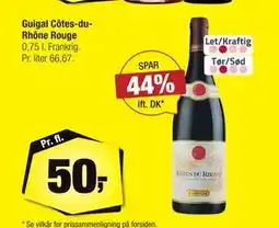 Calle Guigal Côtes-duRhône Rouge, DKK 50 tilbud