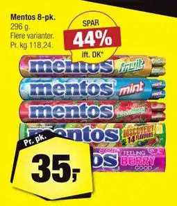 Calle Mentos 8-pk, DKK 35 tilbud