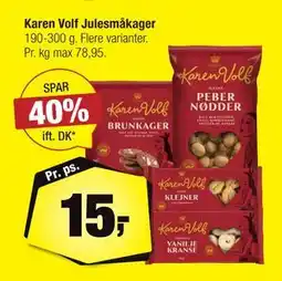 Calle Karen Volf Julesmåkager, DKK 15 tilbud