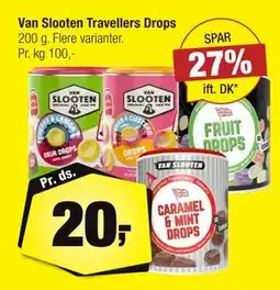 Calle Van Slooten Travellers Drops, DKK 20 tilbud