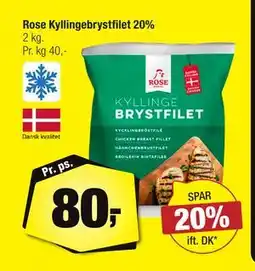 Calle Rose Kyllingebrystfilet 20%, DKK 80 tilbud