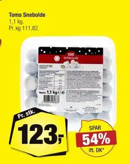Calle Toms Snebolde, DKK 123 tilbud