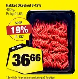 Calle Hakket Oksekød 8-12%, DKK 36.66 tilbud