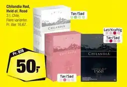 Calle Chilandia Rød, Hvid el. Rosé, DKK 50 tilbud