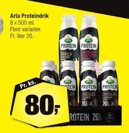 Calle Arla Proteindrik, DKK 80 tilbud