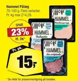 Calle Hammel Pålæg, DKK 15 tilbud