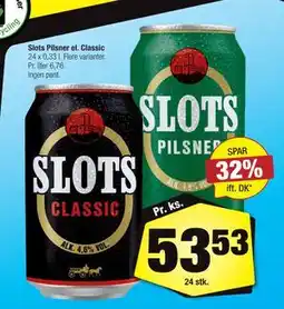 Calle Slots Pilsner el. Classic, DKK 53.53 tilbud