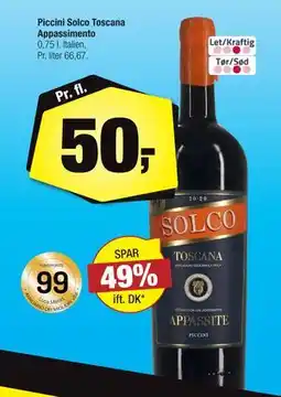 Calle Piccini Solco Toscana Appassimento, DKK 50 tilbud