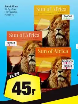 Calle Sun of Africa, DKK 45 tilbud