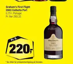 Calle Graham's First Flight 2003 Colheita Port, DKK 220 tilbud