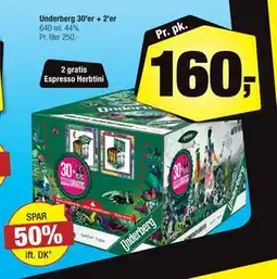 Calle Underberg 30'er + 2'er, DKK 160 tilbud