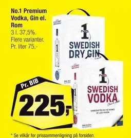 Calle No.1 Premium Vodka, Gin el. Rom, DKK 225 tilbud