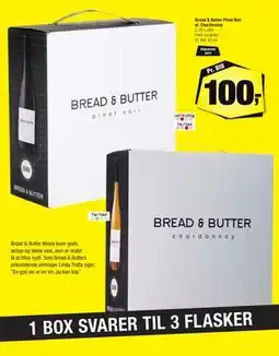 Calle Bread & Butter Pinot Noir el. Chardonnay, DKK 100 tilbud