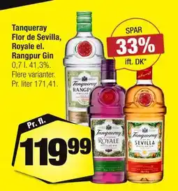 Calle Tanqueray Flor de Sevilla, Royale el. Rangpur Gin, DKK 119.99 tilbud