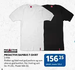 Davidsen PROACTIVE BAMBUS T-SHIRT, DKK 156.25 tilbud