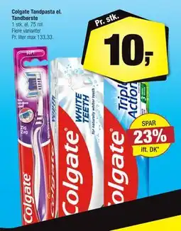 Calle Colgate Tandpasta el. Tandbørste, DKK 10 tilbud