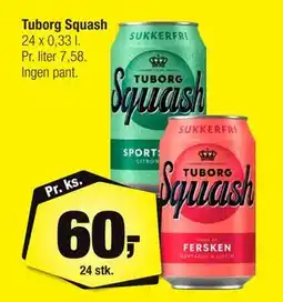 Calle Tuborg Squash, DKK 60 tilbud
