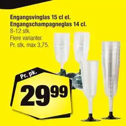 Calle Engangsvinglas 15 cl el. Engangschampagneglas 14 cl, DKK 29.99 tilbud
