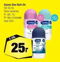 Calle Sanex Deo Roll-On, DKK 25 tilbud