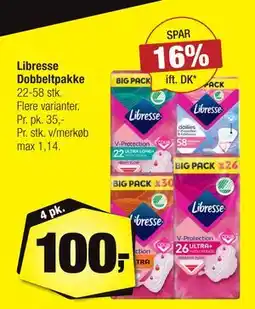 Calle Libresse Dobbeltpakke, DKK 100 tilbud