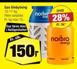 Calle Gas Ombytning, DKK 150 tilbud