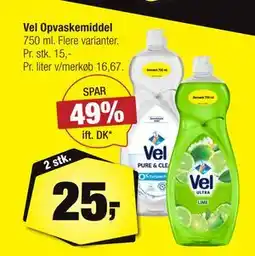 Calle Vel Opvaskemiddel, DKK 25 tilbud