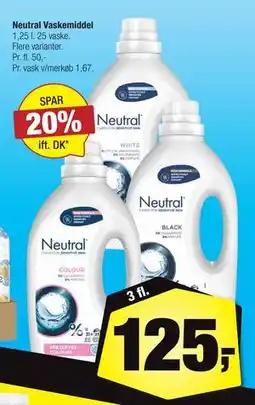 Calle Neutral Vaskemiddel, DKK 125 tilbud