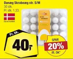 Calle Danæg Skrabeæg str. S/M, DKK 40 tilbud