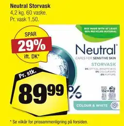 Calle Neutral Storvask, DKK 89.99 tilbud