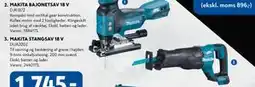 Davidsen MAKITA BAJONETSAV 18 V, DKK 1745 tilbud