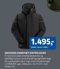 Davidsen SNICKERS VANDTÆT VINTERJAKKE, DKK 1495 tilbud