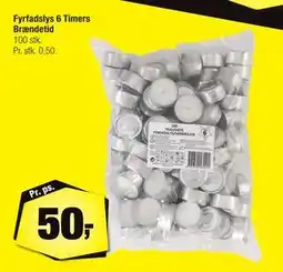 Calle Fyrfadslys 6 Timers Brændetid, DKK 50 tilbud