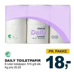 Let-Køb DAILY TOILETPAPIR, DKK 18 tilbud