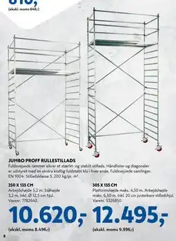 Davidsen JUMBO PROFF RULLESTILLADS tilbud