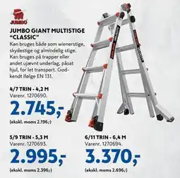 Davidsen JUMBO GIANT MULTISTIGE “CLASSIC” tilbud