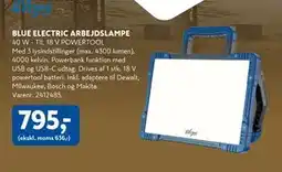 Davidsen BLUE ELECTRIC ARBEJDSLAMPE, DKK 795 tilbud