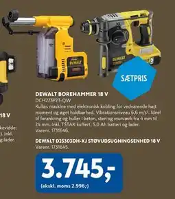 Davidsen DEWALT BOREHAMMER 18 V, DKK 3745 tilbud