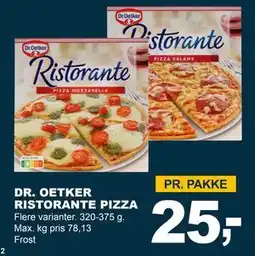 Let-Køb DR. OETKER RISTORANTE PIZZA, DKK 25 tilbud