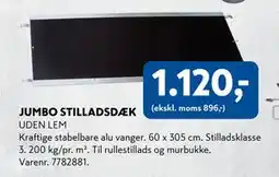 Davidsen JUMBO STILLADSDÆK, DKK 1120 tilbud