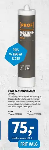 Davidsen PROF TAGSTENSKLÆBER, DKK 75 tilbud