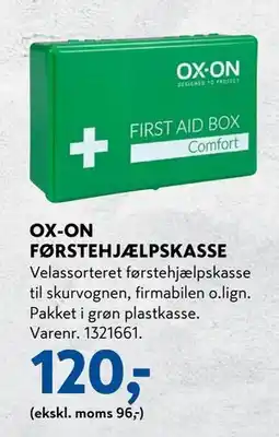 Davidsen OX-ON FØRSTEHJÆLPSKASSE, DKK 120 tilbud
