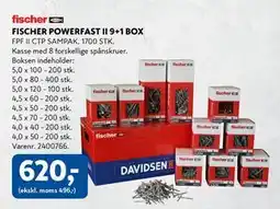 Davidsen FISCHER POWERFAST II 9+1 BOX, DKK 620 tilbud