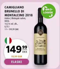 Scandinavian Park CAMIGLIANO BRUNELLO DI MONTALCINO 2018, DKK 149.99 tilbud