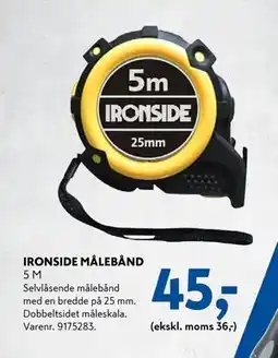 Davidsen IRONSIDE MÅLEBÅND, DKK 45 tilbud