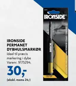 Davidsen IRONSIDE PERMANET DYBHULSMARKØR, DKK 30 tilbud