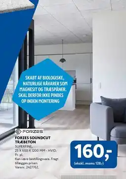 Davidsen FORZES SOUNDCUT TRÆBETON, DKK 160 tilbud